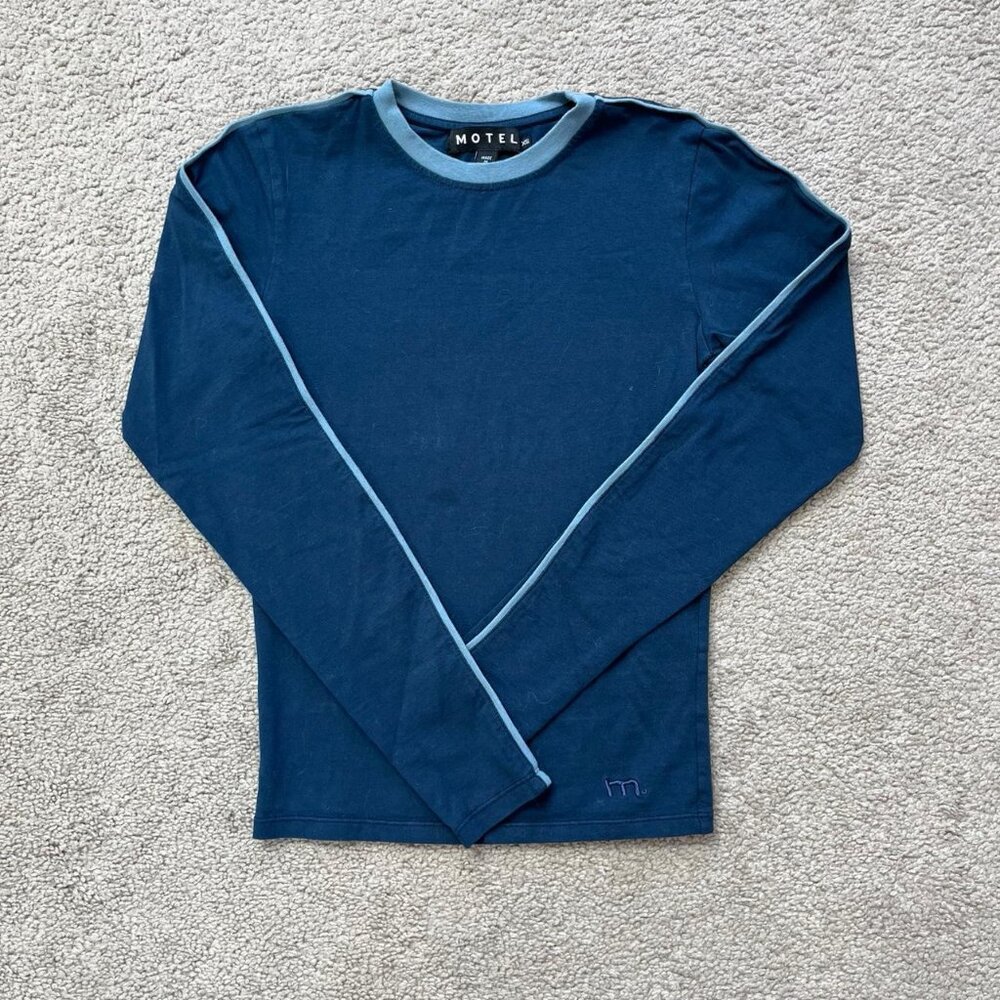 Motel Rocks Blue Long-Sleeve